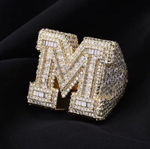 ICETRAY Custom Iced Out Letter Ring