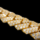 ICETRAY Prong Cuban Link Chain in Yellow Gold - 15MM