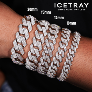 ICETRAY Prong Cuban Link Bracelet - White or Yellow Gold