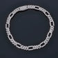 ICETRAY Iced Out Figaro Bracelet - 7mm