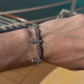 Iced Out Cross Bracelet in White Gold - 6mm