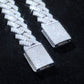 ICETRAY Prong Cuban Link Chain in White Gold - 12mm