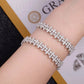 ICETRAY Cross Link Bracelet in White Gold