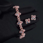 ICETRAY Clover Infinity Link Bracelet + Earring Bundle