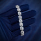 Cluster Bracelet in White Gold