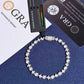 Moissanite Star and Tennis Bracelet in White Gold - 6mm