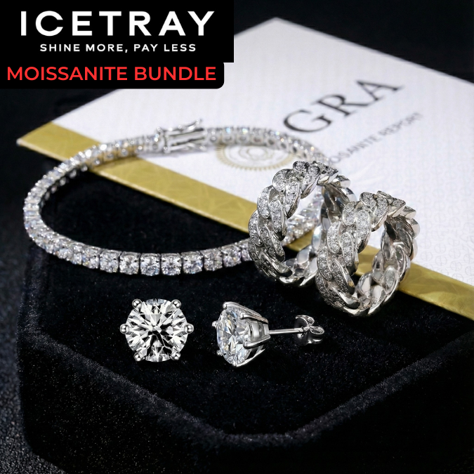 ICETRAY Deluxe Moissanite Starter Bundle