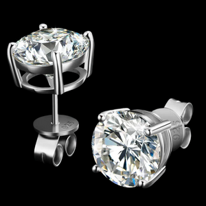 ICETRAY Stud Earrings in White Gold