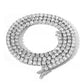 Moissanite Tennis Chain in White Gold - 3mm