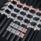 ICETRAY Clover Infinity Link Bracelet + Earring Bundle