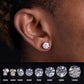 ICETRAY Stud Earrings in White Gold