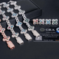 ICETRAY Clover Infinity Link Bracelet + Earring Bundle
