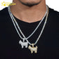 Moissanite Iced Out Goat Pendant