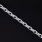 Moissanite Hermes Link Chain in White Gold - 4mm