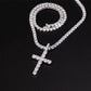 ICETRAY Tennis Chain + Cross Pendant Bundle