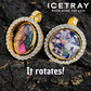 ICETRAY Rotating Photo Memory Pendant