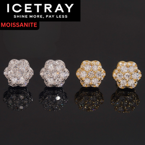 ICETRAY Deluxe Moissanite Flower Cluster Earrings
