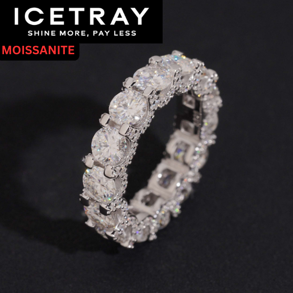 ICETRAY Deluxe Moissanite Eternity Ring