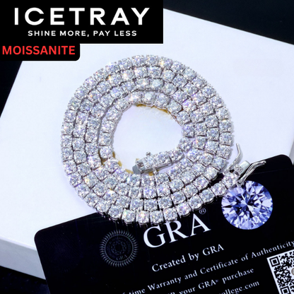 ICETRAY Deluxe Moissanite Tennis Chain