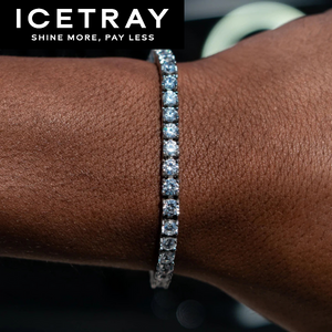 ICETRAY Tennis Bracelet in White Gold - 4mm