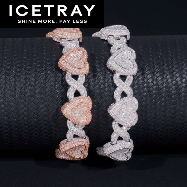 ICETRAY Infinity Link Heart Bracelet