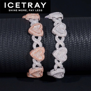 ICETRAY Infinity Link Heart Bracelet