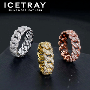 Iced Out Cuban Link Ring