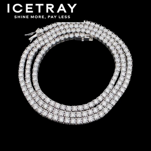 ICETRAY Tennis Chain in White Gold - 3mm