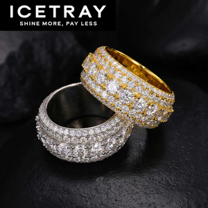 ICETRAY Iced Out 5 Layer Ring