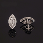 ICETRAY Deluxe Moissanite Marquise Cut Stud Earrings