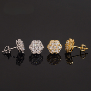 ICETRAY Deluxe Moissanite Flower Cluster Earrings