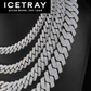 ICETRAY Prong Iced Out Cuban Link Chain - Yellow or White Gold