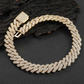 ICETRAY Prong Iced Out Cuban Link Chain - Yellow or White Gold