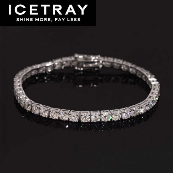 ICETRAY Tennis Bracelet in White Gold