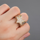 ICETRAY Iced Out Star Ring - White or Yellow Gold