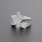 ICETRAY Iced Out Star Ring - White or Yellow Gold