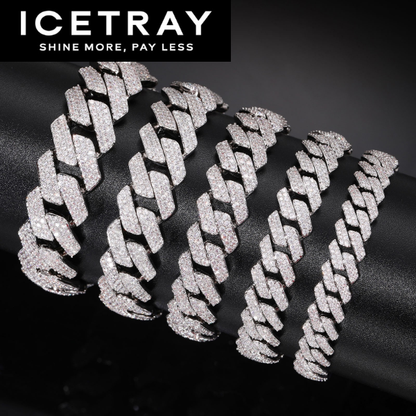 ICETRAY Prong Cuban Link Bracelet - White or Yellow Gold