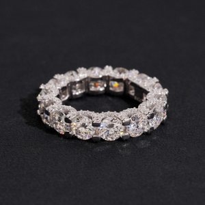 ICETRAY Deluxe Moissanite Eternity Ring