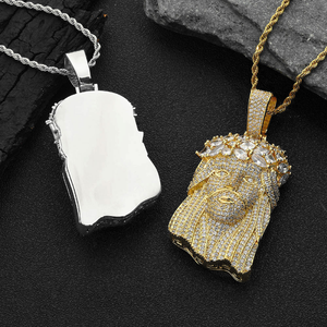 ICETRAY Jesus Pendant - White or Yellow Gold