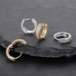 ICETRAY Pave Set Hoop Earrings