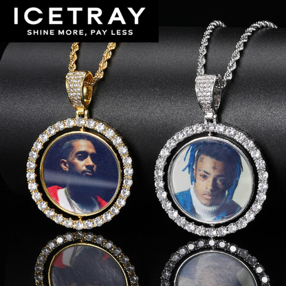 ICETRAY Rotating Photo Memory Pendant
