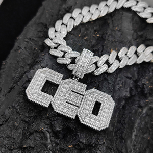 ICETRAY Custom Baguette Pendant