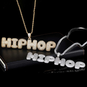 ICETRAY Custom Bubble Font Pendant