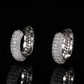 ICETRAY Brilliant Cut Hoop Earrings