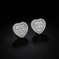 ICETRAY Baguette Heart Earrings