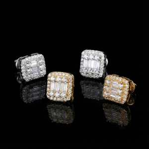 ICETRAY Baguette Cluster Earrings