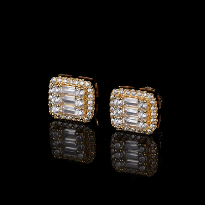 ICETRAY Baguette Cluster Earrings