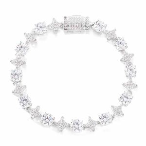 ICETRAY Deluxe Moissanite Star and Tennis Bracelet