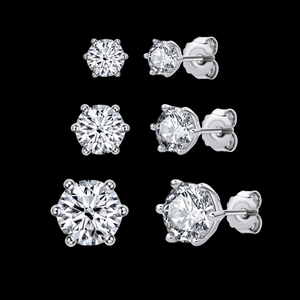 ICETRAY Deluxe Moissanite Stud Earrings