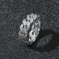 ICETRAY Deluxe Moissanite Cuban Link Ring